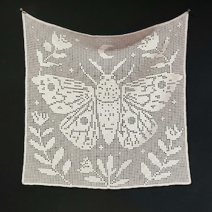 Patrón de polilla de crochet de filete PDF / Descarga digital