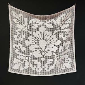 Filet Crochet Flower N1 Pattern PDF | Digital Download