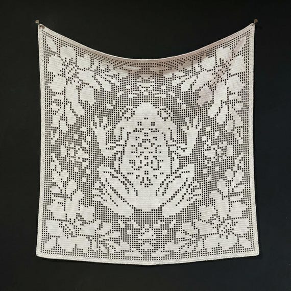Filet Crochet Frog Pattern PDF | Digital Download