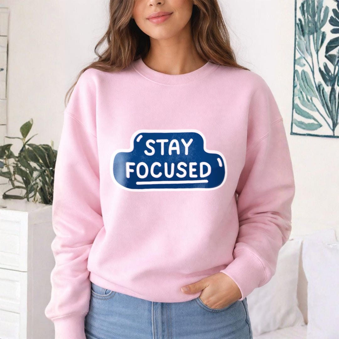 Focused Sticker Stay Focused SVG – Motivational Sticker Quote Design - Etsy