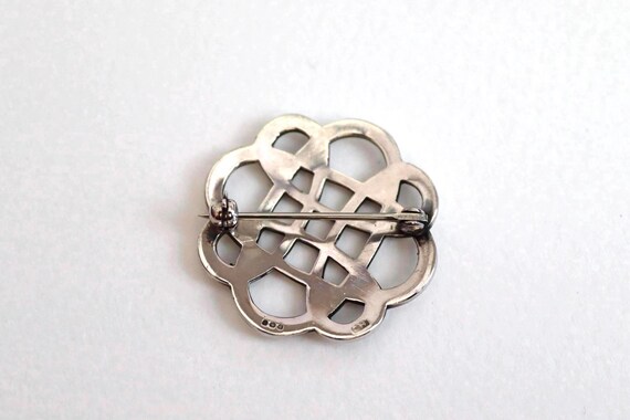 Celtic knot Solid Silver Brooch | Scottish vintag… - image 5