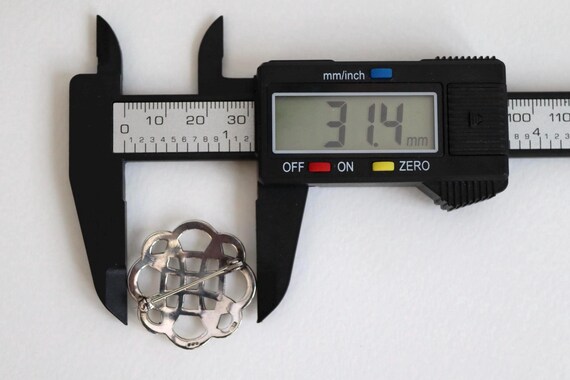 Celtic knot Solid Silver Brooch | Scottish vintag… - image 6