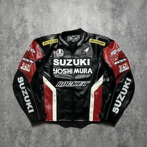 希少サイズ XL JOEROCKET レザー　レーシングジャケット バイク Joe Rocket Racing Leather Motorcycle Jacket sz 50 Red/Blk