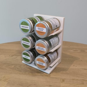 Storage rack for Sainsbury's spice jars