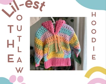 Digital Crochet Pattern | The Lilest Outlaw Hoodie Infant Sizes ONLY