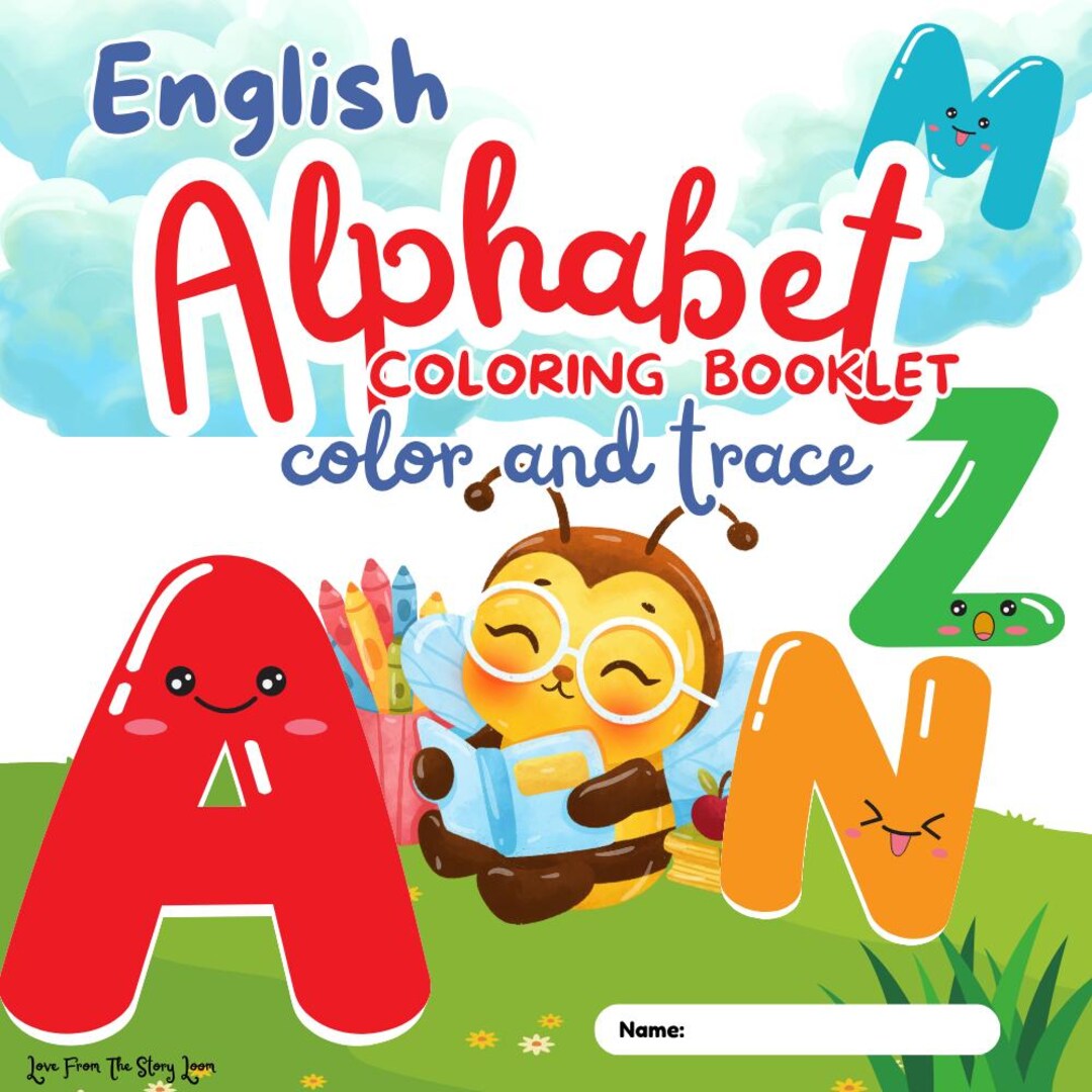 Alphabet Coloring Book Printable for Kids | ABC Color and Trace ...
