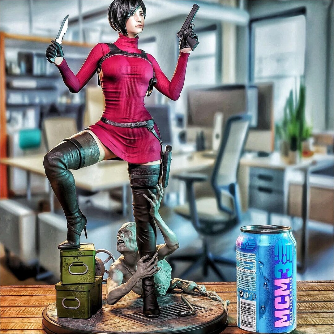 Ada Wong STL | Femme Fatale 3D Printable Statue | Digital Collectible ...