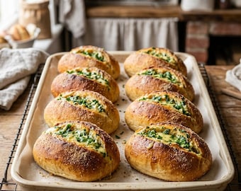 Ricetta dei panini al burro e aglio / Soffici panini alle erbe aromatiche (Download PDF)