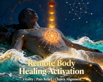 Body Healing Activation - Remote Energy Session for Physical Balance Vitality Pain Relief Chakra Alignment