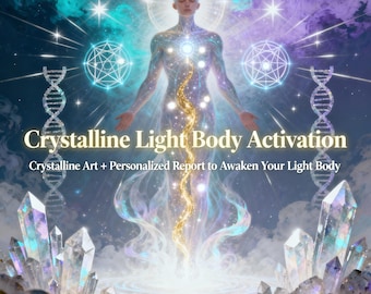 Crystalline Light Body Activation Charged Art + Personalized Energy Transmission Reading