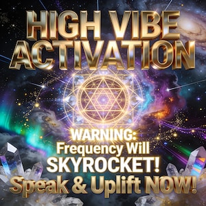 High Vibe Digital Energy Art with Channeled Frequency Uplift & Activation Words