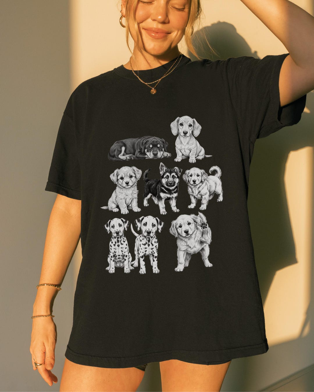 Dogs 90s Vintage Tattoo Style Tshirt, Retro Y2k Dog Shirt, Dog Lovers ...