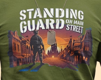 Veteran T Shirts Patriotic Military Main Street Graphic Cotton Unisex Gift