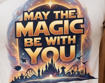 Disney Star Wars Tee, May the Magic Be With You, Cotton Graphic Shirt