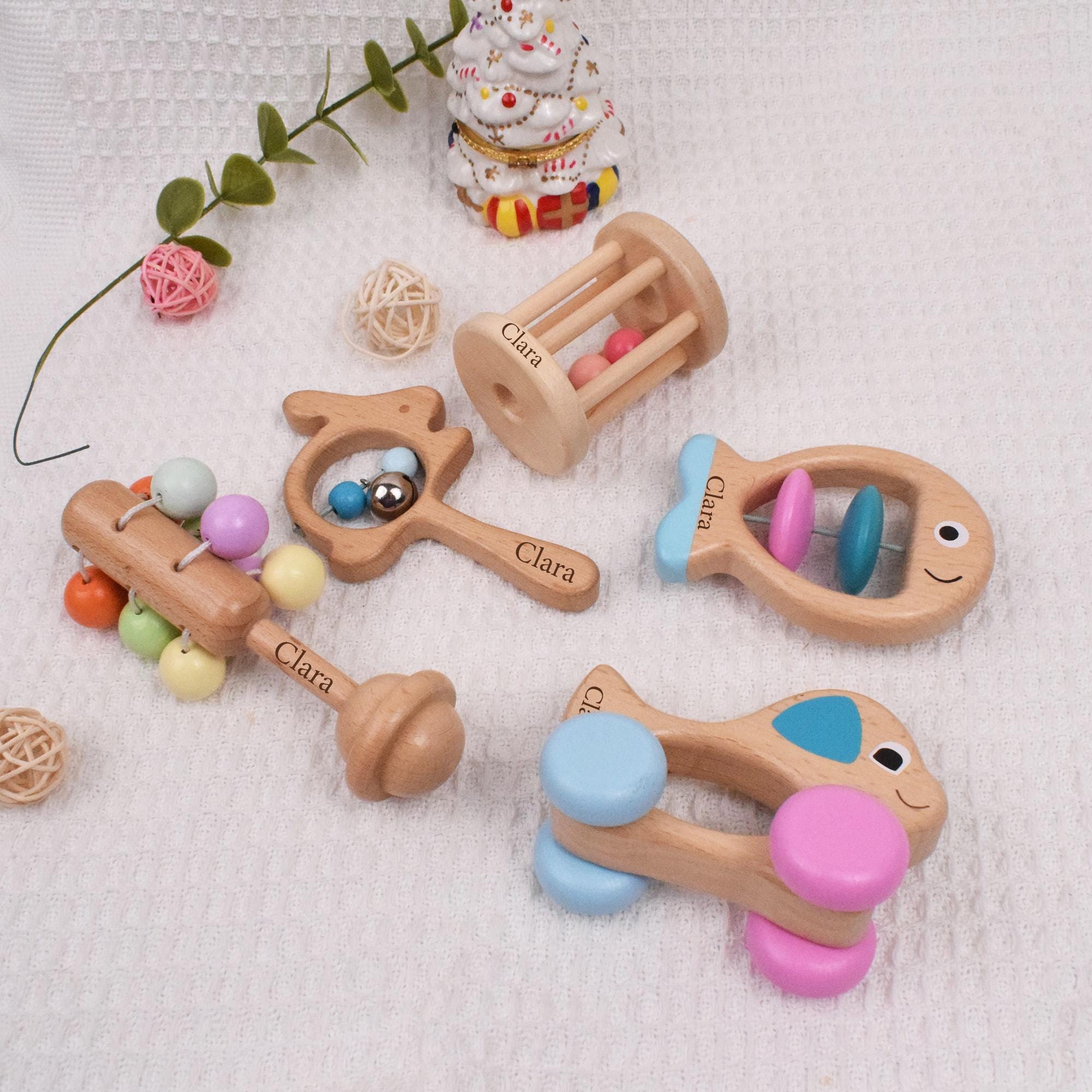 Personalised Children's Wooden Musical Instrument Set,5-piece Baby ...
