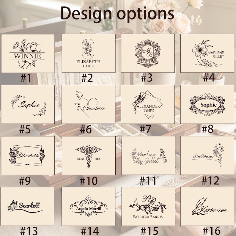 Personalized Wooden Jewelry Box With Name,Rustic Jewelry Display Organizer,Engraved Travel Case for Necklace Display,Anniversary Gift image 5