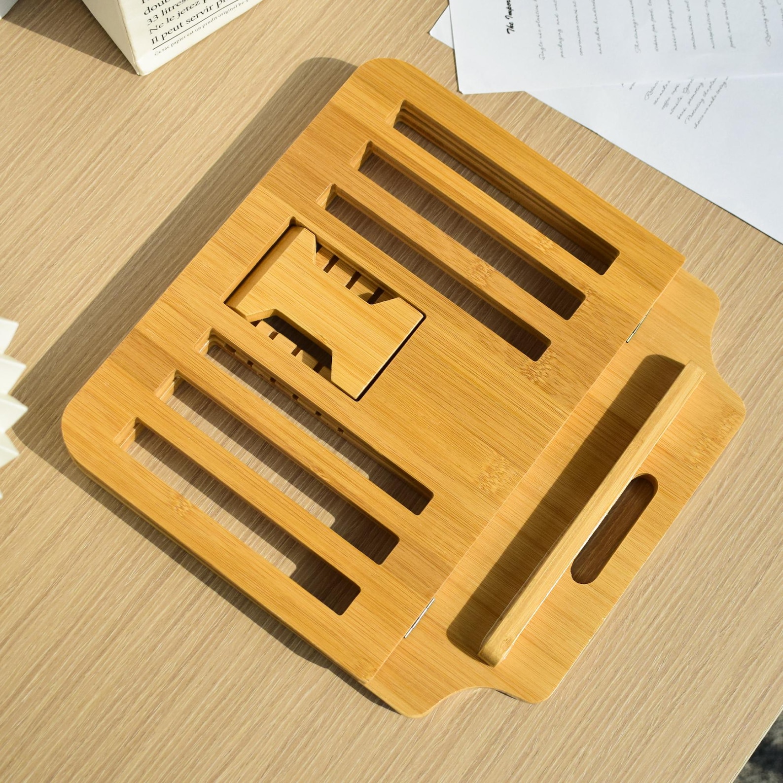Custom Laptop Holder,bamboo and Wood Computer Stand,wood Laptop Riser ...