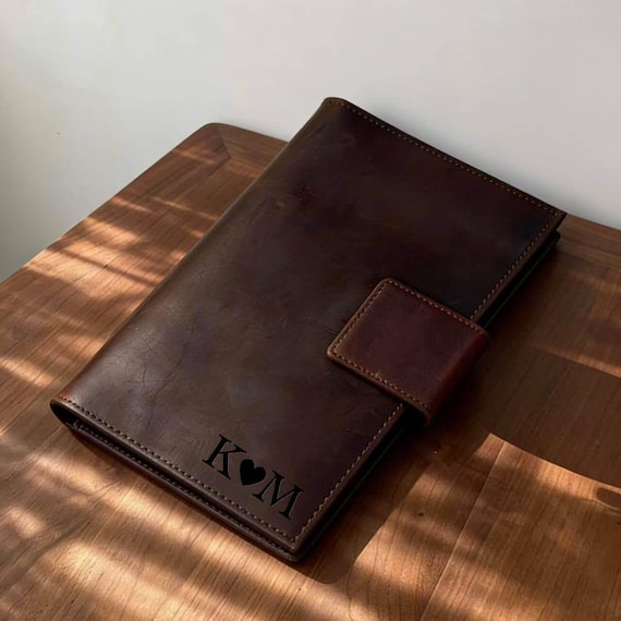 Personalized Family Travel Wallet, Leather Passport Holder, 4 Passport Organizer with AirTag Slot