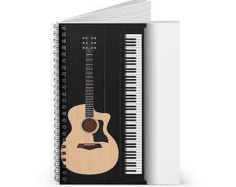 Cahier de musique à spirales - Ligne lignée