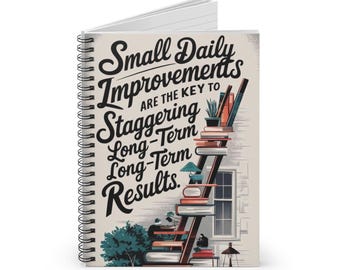 Cahier à spirale inspirant - Ligne lignée