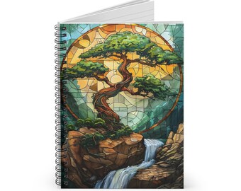 Cahier à spirales Forêt de vitraux - Ligne lignée