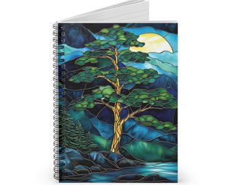 Cahier à spirales en vitrail - Ligne lignée