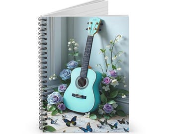 Cahier de musique à spirales - Ligne lignée