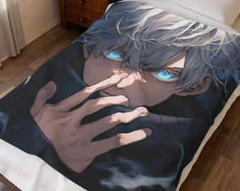 Anime-Inspired Velveteen Plush Blanket