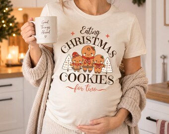 Expecting Mom Christmas Sweatshirt, Maternity Christmas Sweater, Baby Reveal Holiday T-Shirt, Mom to be Xmas Tee, Pregnancy Announce Shirt
