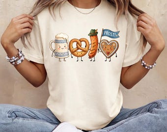 Oktoberfest Tshirt, Prost Oktoberfest Sweatshirt, Wiesn Volksfest Shirt, Biergarten Festzelt Outfit, Oktoberfest Bayern Bier Brezel Pullover