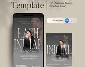 Luxury Minimal Canva Flyer for Lash Academies – High-End Beauty Branding Design