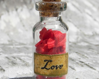 Love potion mini bottle charm