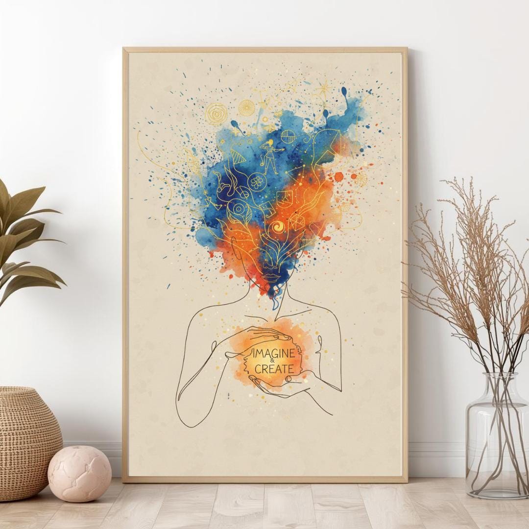Imagine Abstract Imagine & Create – Abstract Artistic Illustration, Creativity and ...