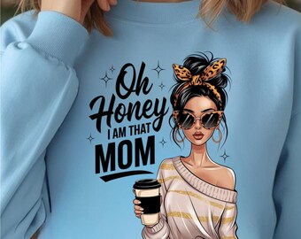 Oh schat, ik ben die moeder – retro sublimatieontwerp (png, svg, pptx, pdf)