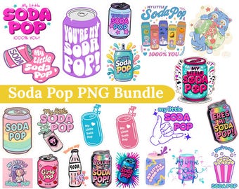 Soda Pop Birthday PNG Bundle – Party Designs (Digital Download)