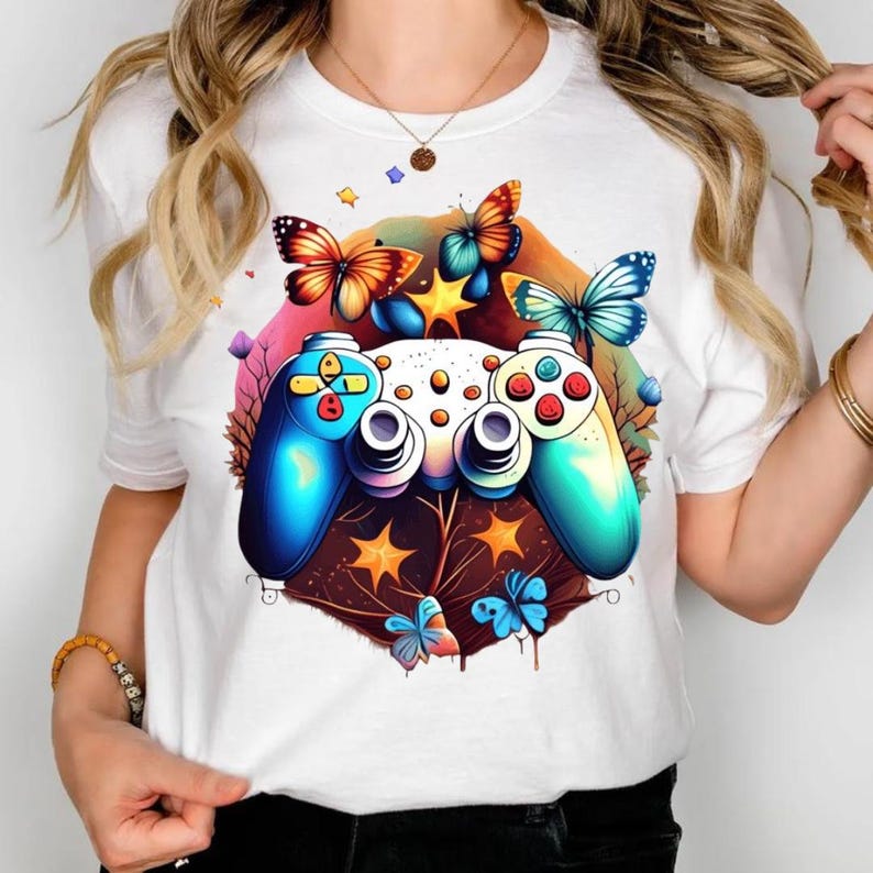 Gaming Controller Clipart PNG Bundle, Gamer Sublimation Design (digital ...