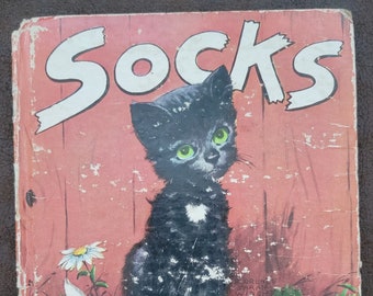 Socks / 1949 Book / Socks the Cat/Black and White Cat