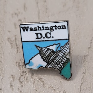 Vintage 1980s Washington DC Pin/ Hat pin/ Souvenir pin