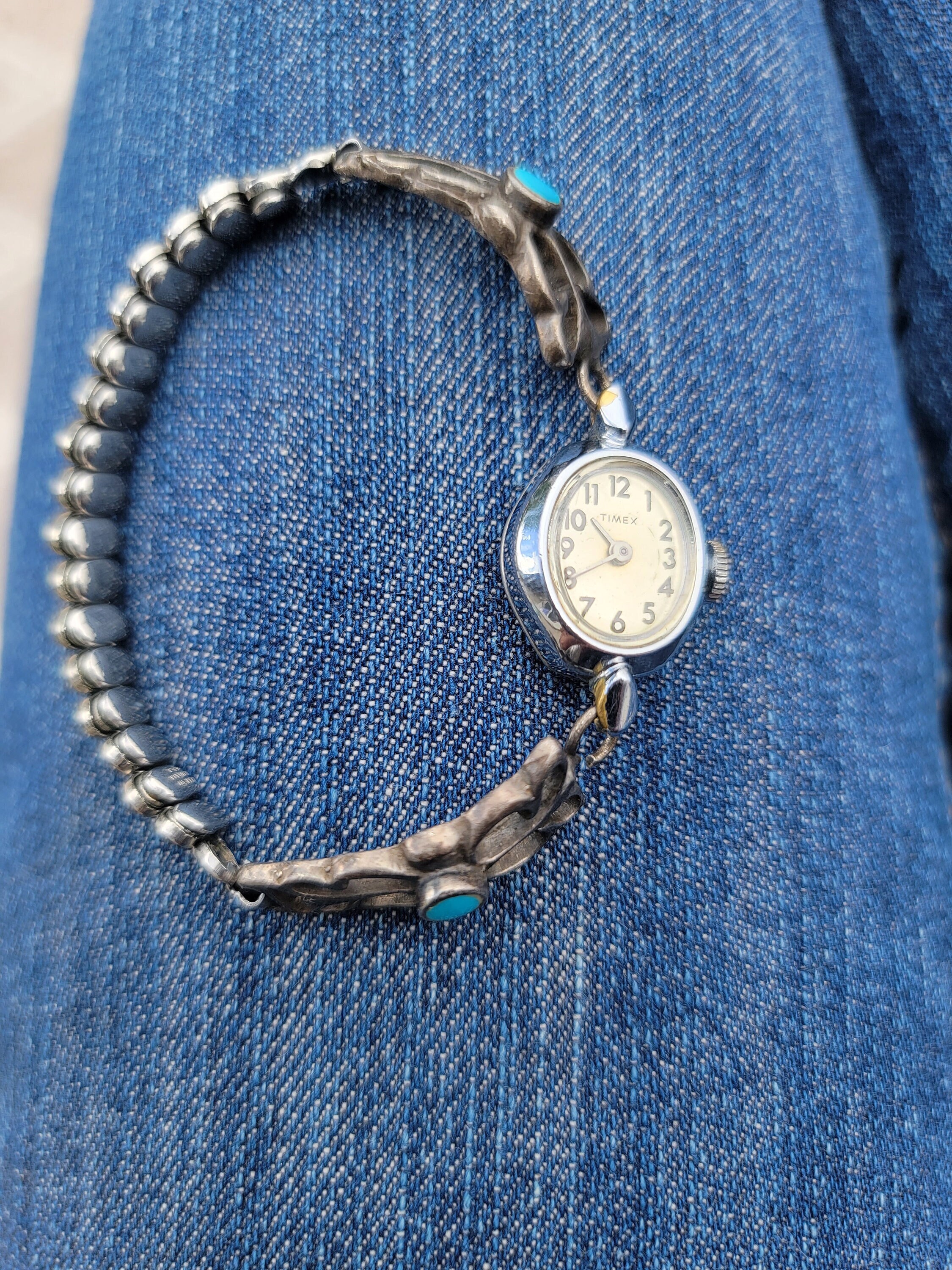 Vintage Turquoise Watch Band/ Timex Watch/ Woman's Watch Etsy