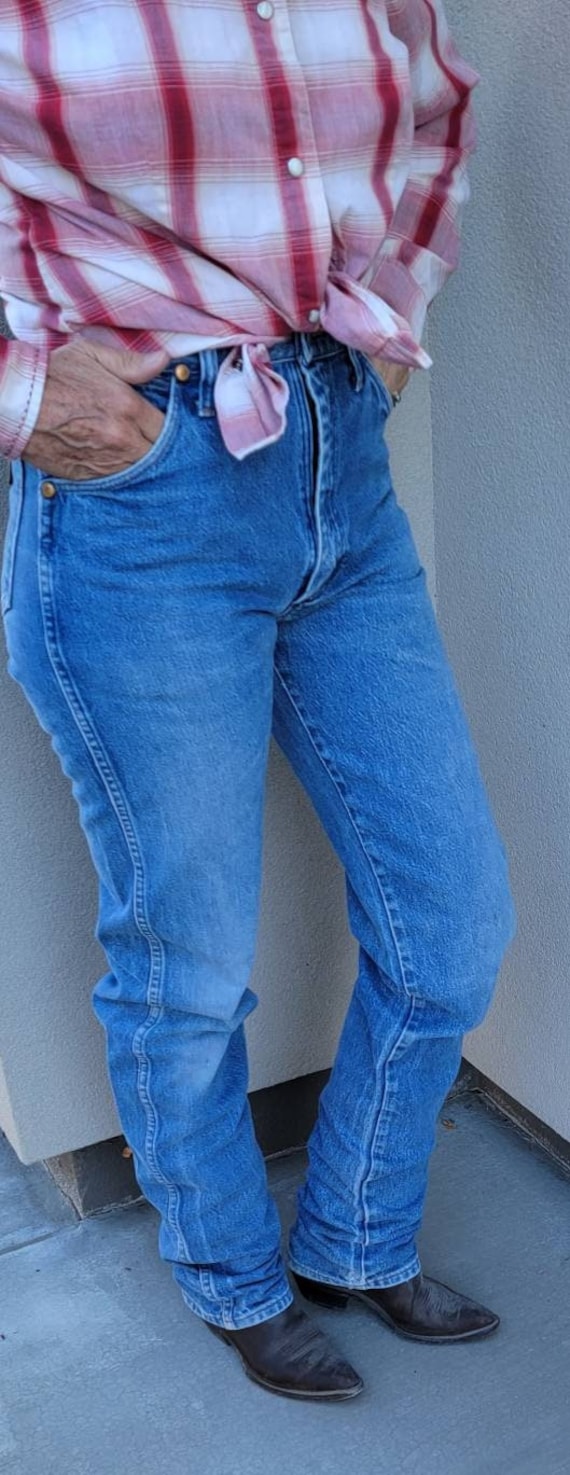70s Wrangler Jeans /High Waisted Jeans/ Yellowston