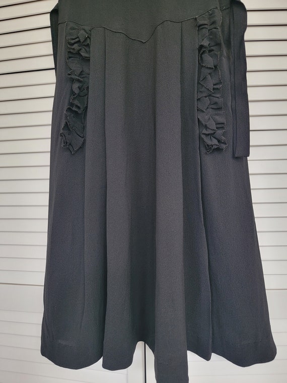 1940s Black Funeral Dress/ Mourning Dress - Gem