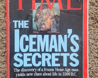 TIME magazine 1992/ Iceman's Secrets/ Frozen Man/ Rush / October 26