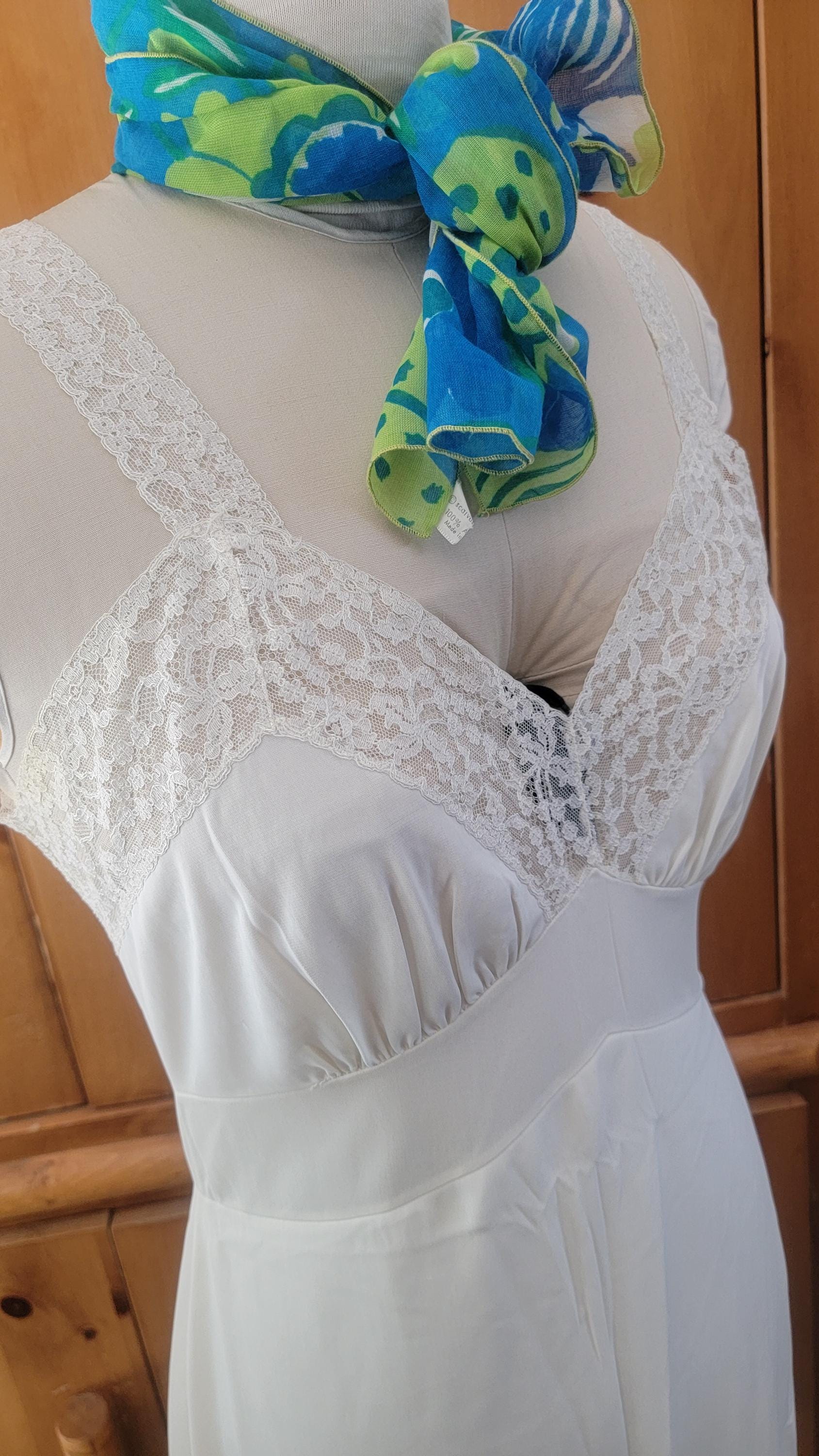 下着・アンダーウェア 1940s White Slip Dress 1940s White Slip Dress 下着・アンダーウェア