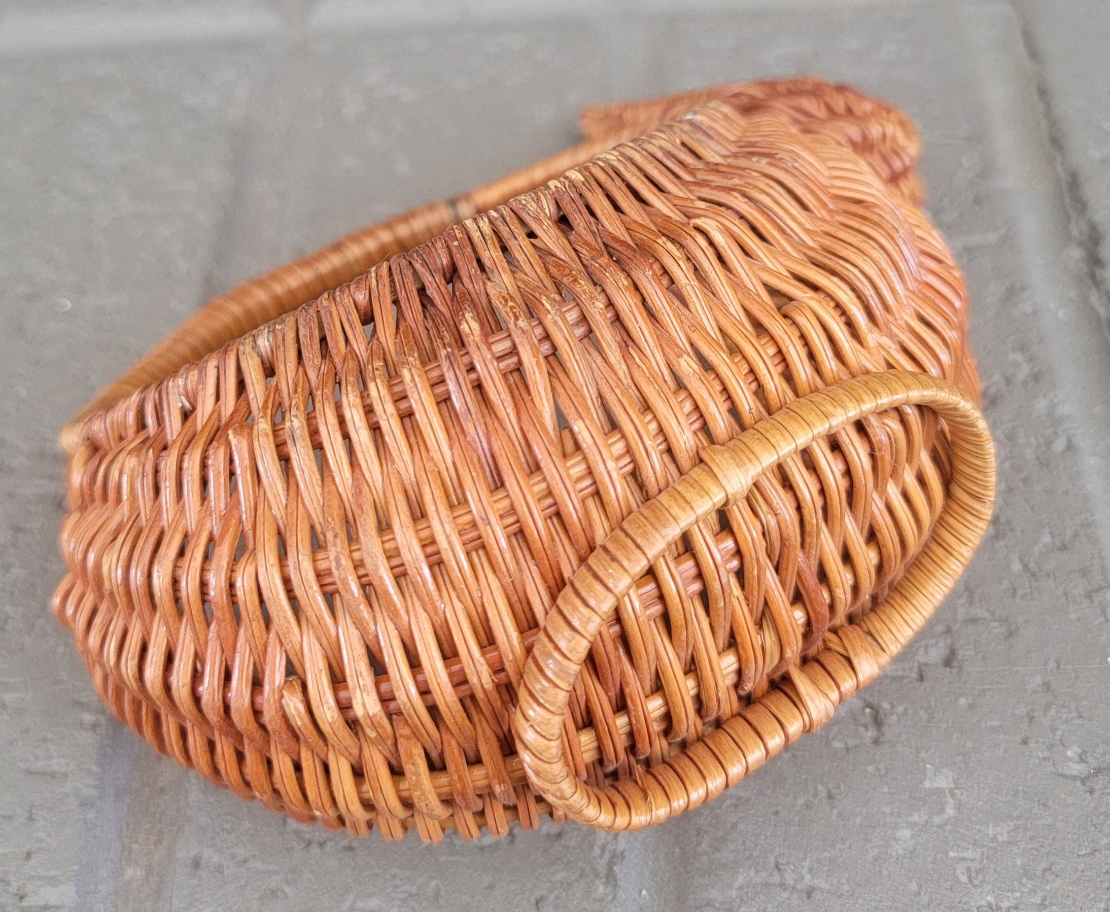 Animal Wicker Basket/ Mini Rabbit Basket/baby Bunny Basket Etsy