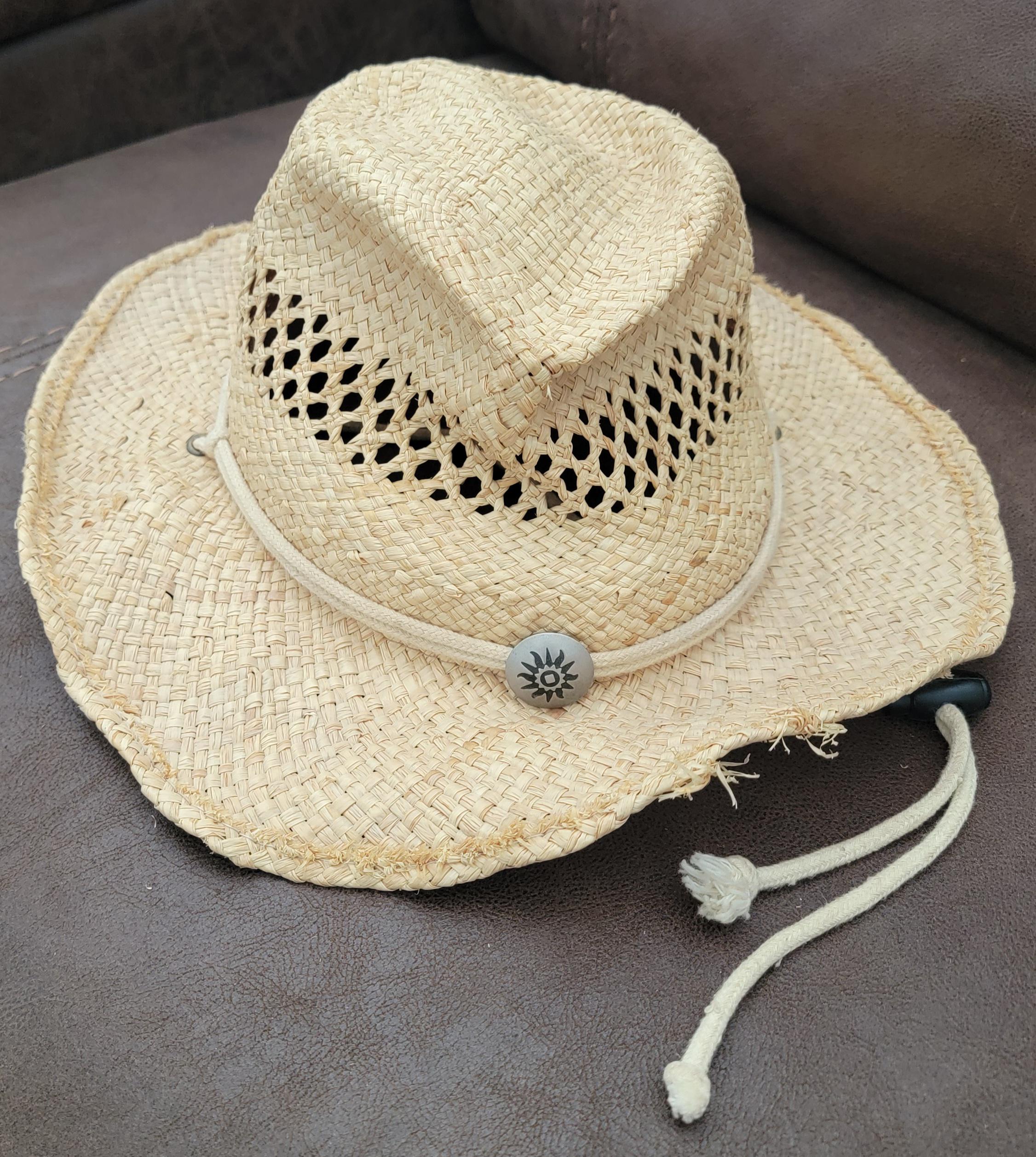 Genuine Raffia Woven Sun Hat by Dorpham Pacific - Natural Raffia Pip_Raffia_Braid_Sun_Hat-  main image 2
