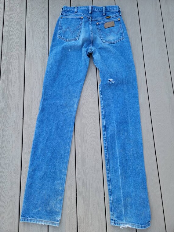 70s Wrangler Jeans /High Waisted Jeans/ Yellowsto… - image 4