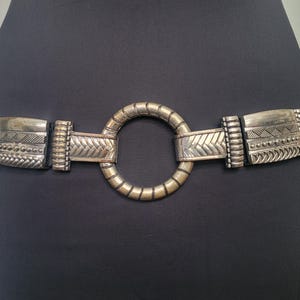 vintage chicos Silpada boho sterling silver and brass accents belt Chicos Silver Belt - Etsy main image 4