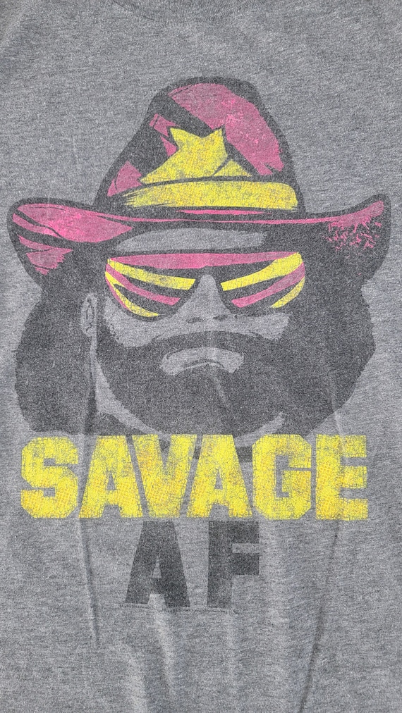 VTG 1980s SAVAGE t shirt/ Macho Man/WWE