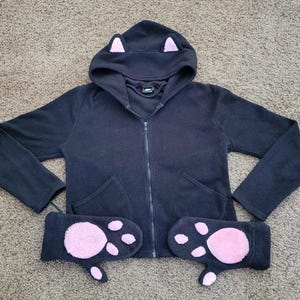 pullover hoodie emily strange cat hoodie