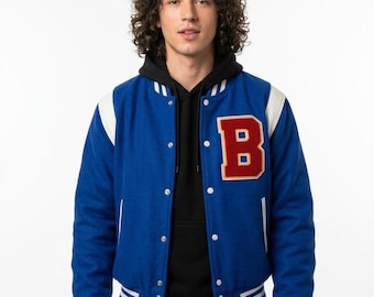 Inspired By Garrett Graham Blue Varsity Jacket - Cosplay Garrett Graham B Logo Blue Varsity - Off Campus Blue Jacket - Inspired By Of Campus